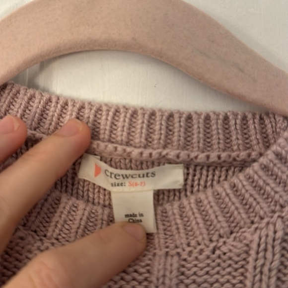 J crew sweater lilac bubble detail size 6-7 - Picture 2 of 2